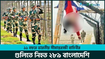 বিএসএফের গুলিতে ১১ বছরে নিহত ২৮৯ বাংলাদেশি