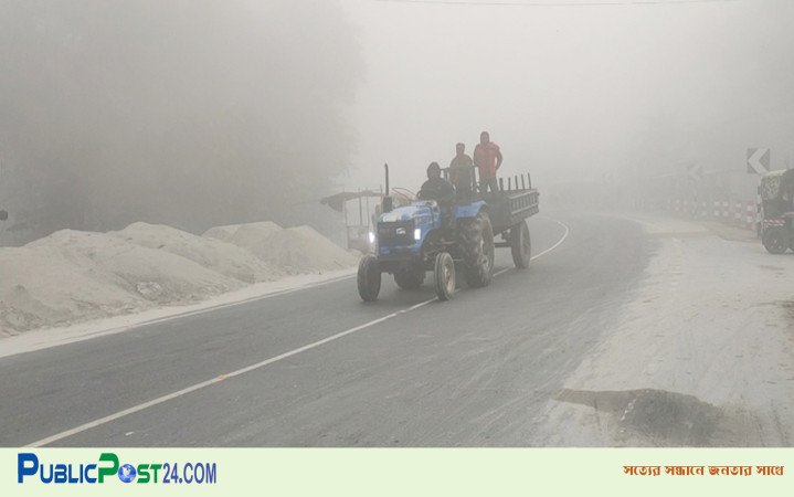 ঘন কুয়াশায় আচ্ছন্ন কুড়িগ্রাম