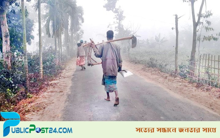 পঞ্চগড়ে শীতের মধ্যে ১২ কিমি বেগে বইছে বাতাস