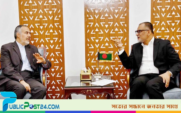 বাণিজ্য উপদেষ্টার সঙ্গে ইরানের রাষ্ট্রদূতের সাক্ষাৎ