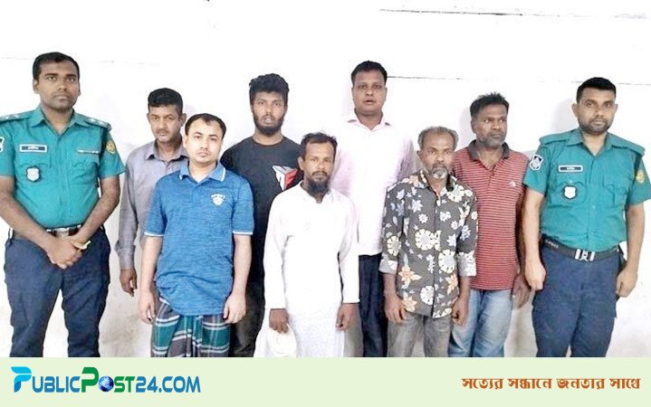 পুলিশের ওপর হামলাসহ বিভিন্ন মামলার ৭ আসামি গ্রেফতার