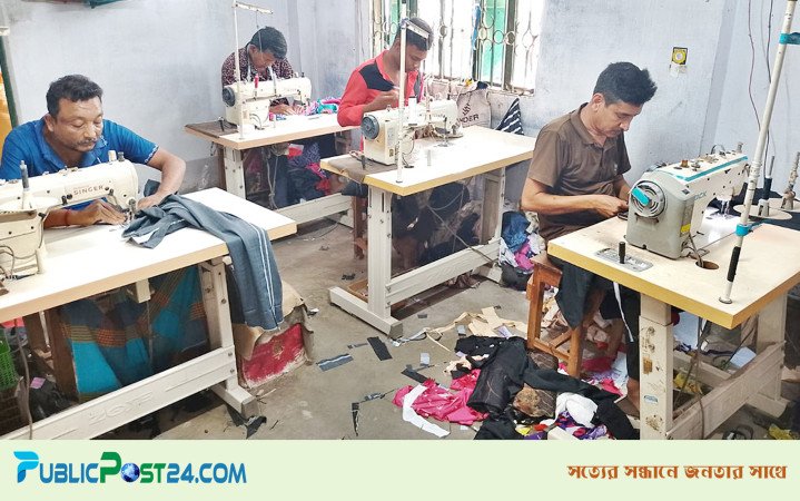 মজুরি কম, পেশা বদলাচ্ছেন পোশাক তৈরির কারিগররা