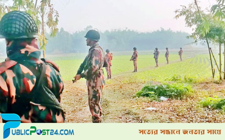 মধ্যরাতে বিএসএফের সীমান্তে কাঁটাতারের বেড়ায় বাধা বিজিবির