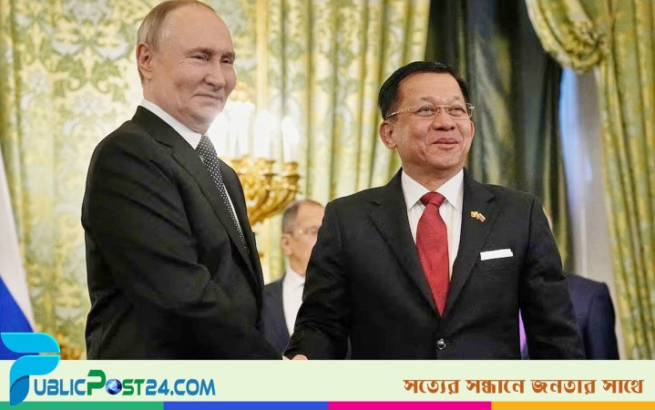 পুতিনকে হাতি উপহার দিলেন মিয়ানমারের জান্তাপ্রধান