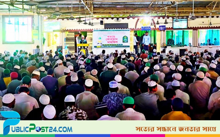 কাগতিয়া দরবারের খতমে কোরআন মাহফিলে ১৫,৭০৫ খতম আদায়
