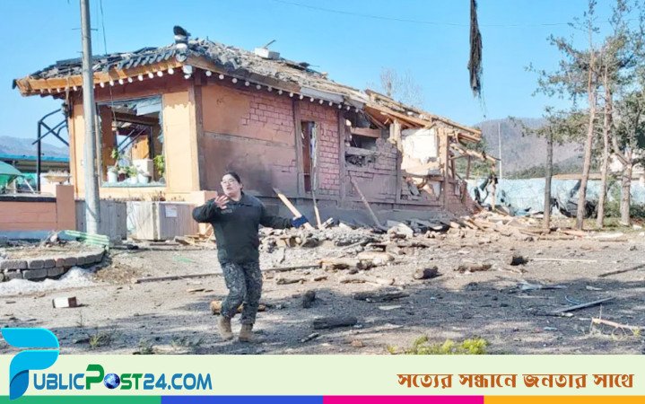 সামরিক মহড়ার সময় ভুলবশত বাড়িঘরে বোমা ফেলল যুদ্ধবিমান