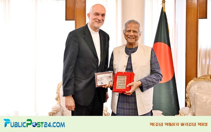 ভ্যাটিকানের মানব ভ্রাতৃত্ব সম্মেলনে প্রধান উপদেষ্টাকে আমন্ত্রণ