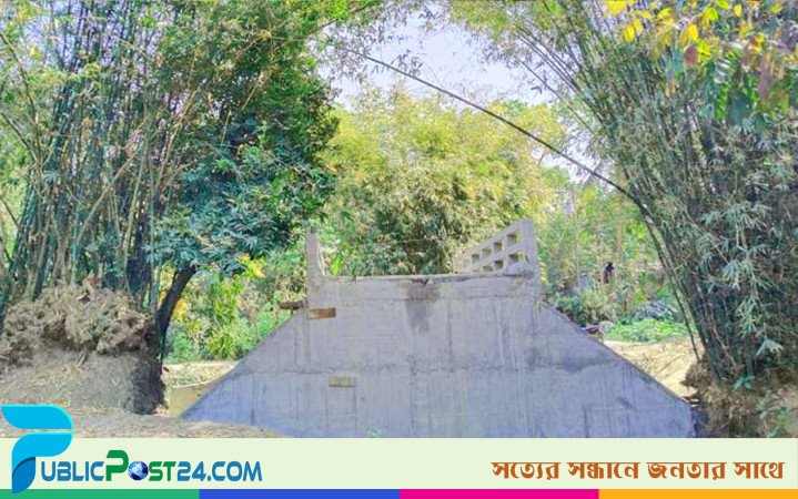 বাঁশঝাড়ে ৪০ লাখ টাকার সেতু