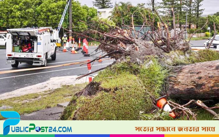 অস্ট্রেলিয়ায় ঝড়-বন্যায় বিদ্যুৎবিচ্ছিন্ন লাখ লাখ মানুষ
