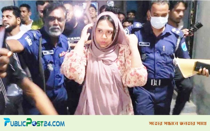 নারায়ণগঞ্জ থেকে গ্রেপ্তার ঢাকা মহানগর আ.লীগ নেত্রী রজনী আক্তার